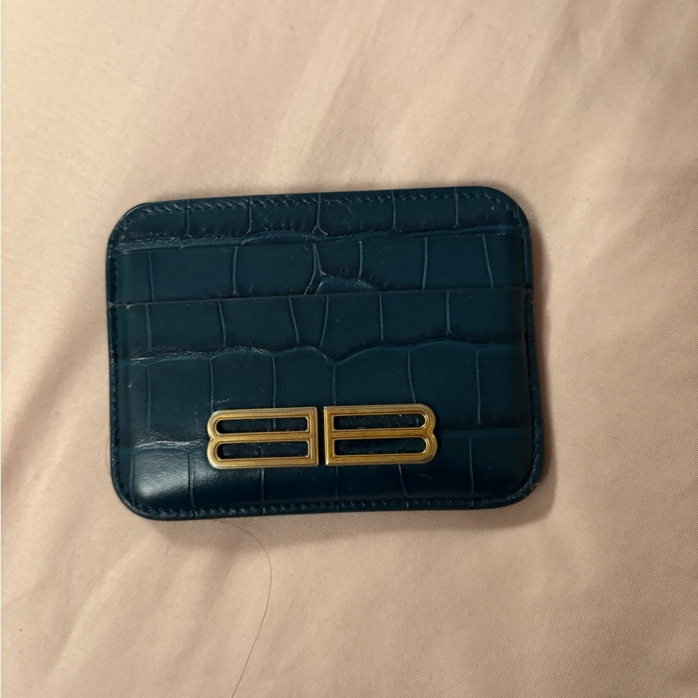 Balenciaga Croc-Embossed Card Holder - Picture 2 of 4